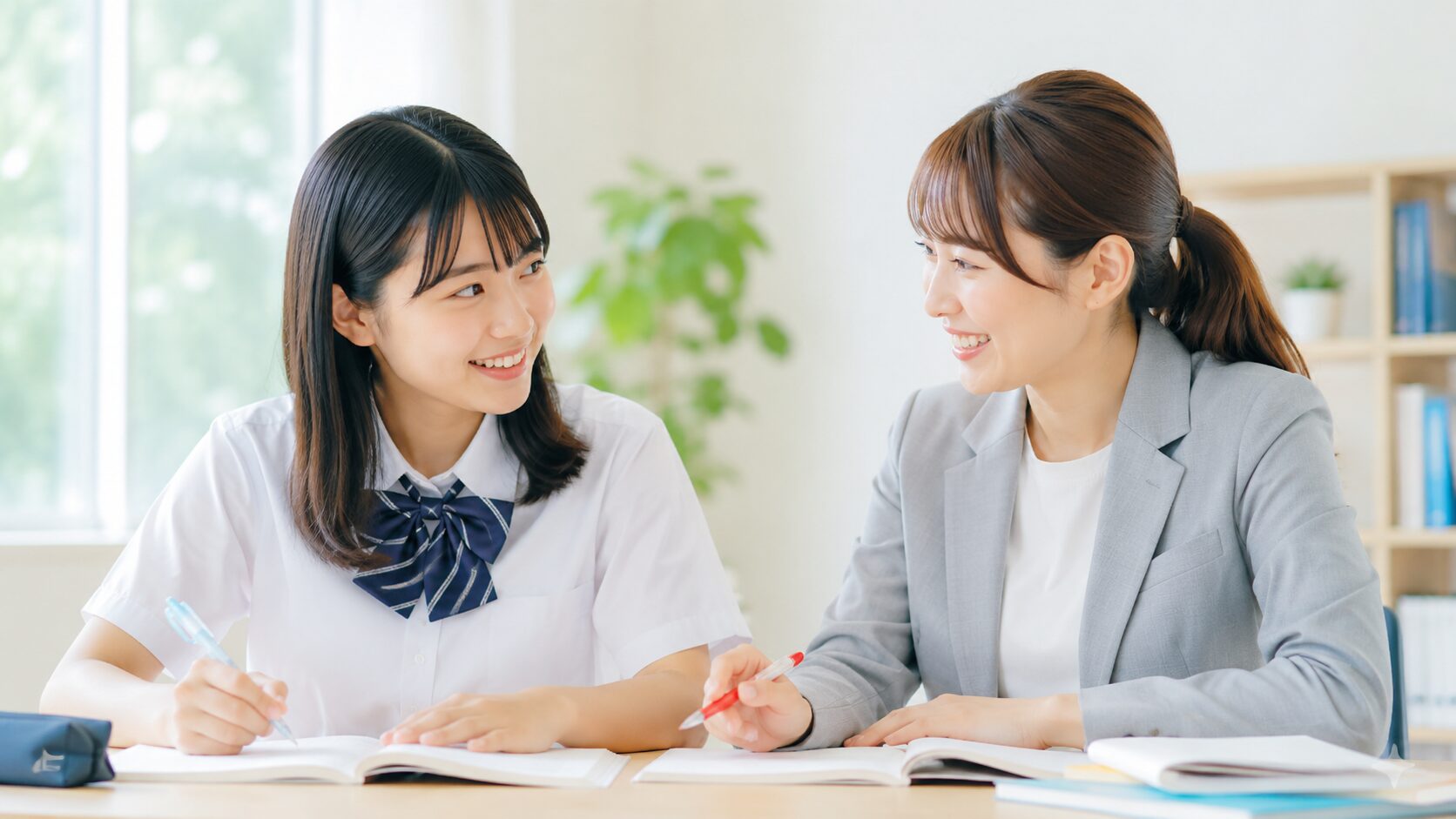 KATEKYOの夏期講習でプロ教師が完全1対1指導を行う様子